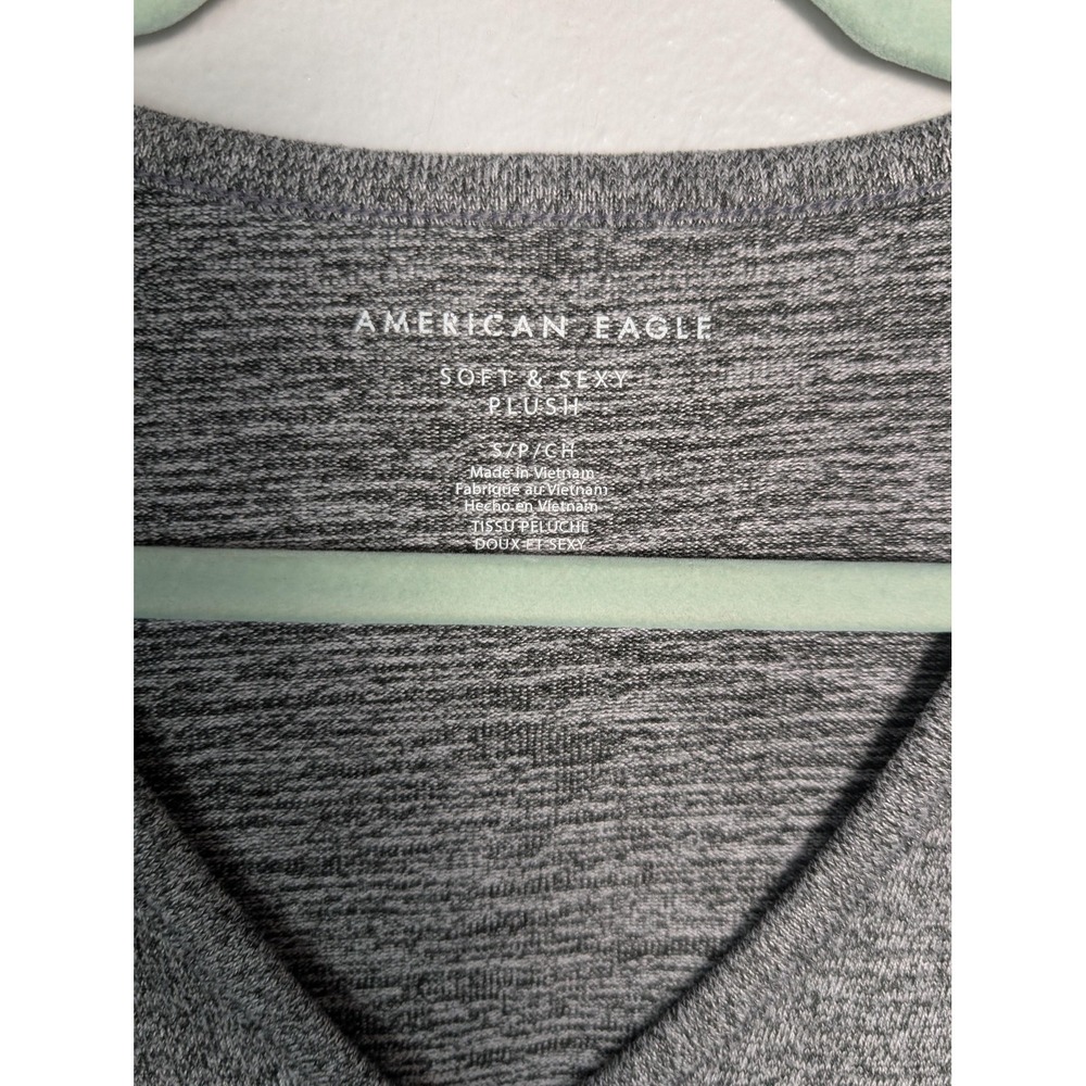 American Eagle Outfitters Cardigan Womens S Gray Soft & Sexy Plush Cropped - Picture 2 of 9